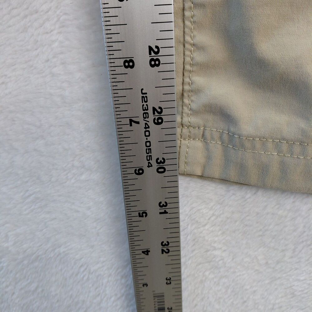 Duluth Trading Pants Women Size 14x31 Beige Cargo Dry on the Fly Bootcut Hiking - Picture 6 of 11